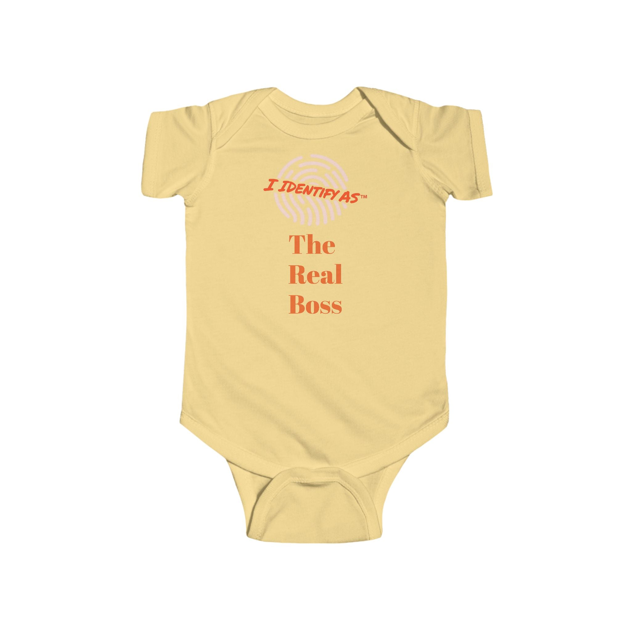 I Identify As The Real Boss Infant Bodysuit | Funny Baby Onesie