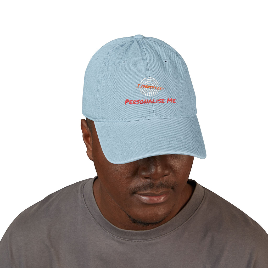 Personalise your Embroidered Denim Hat - unisex