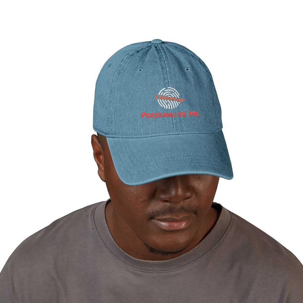 Personalise your Embroidered Denim Hat - unisex
