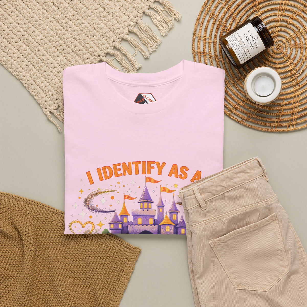 I Identify As a Disney Mom – Unapologetically Magical Parody T‑Shirt