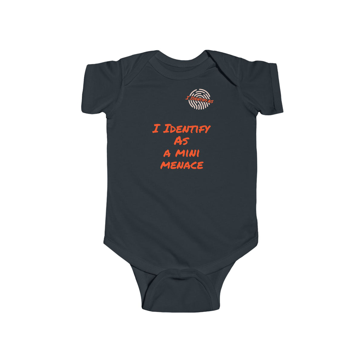 I Identify As A Mini Menace – Funny Baby Grow | Gift Idea