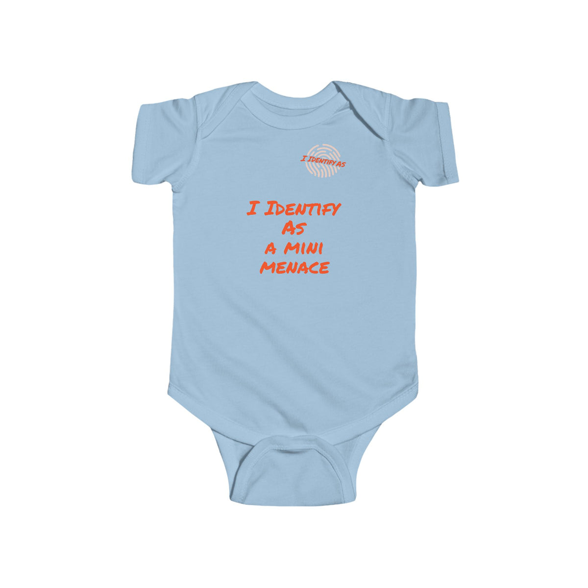 I Identify As A Mini Menace – Funny Baby Grow | Gift Idea