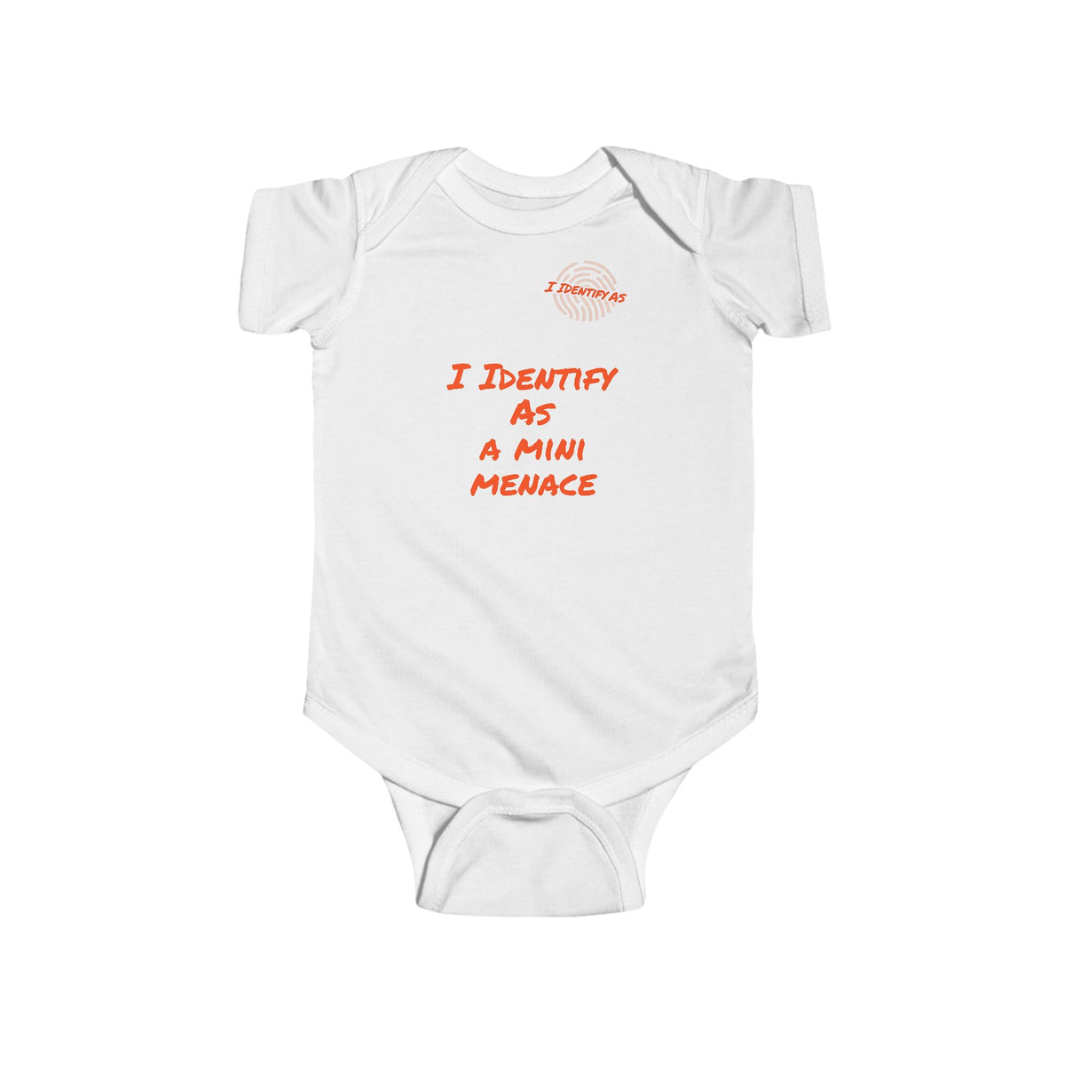 I Identify As A Mini Menace – Funny Baby Grow | Gift Idea