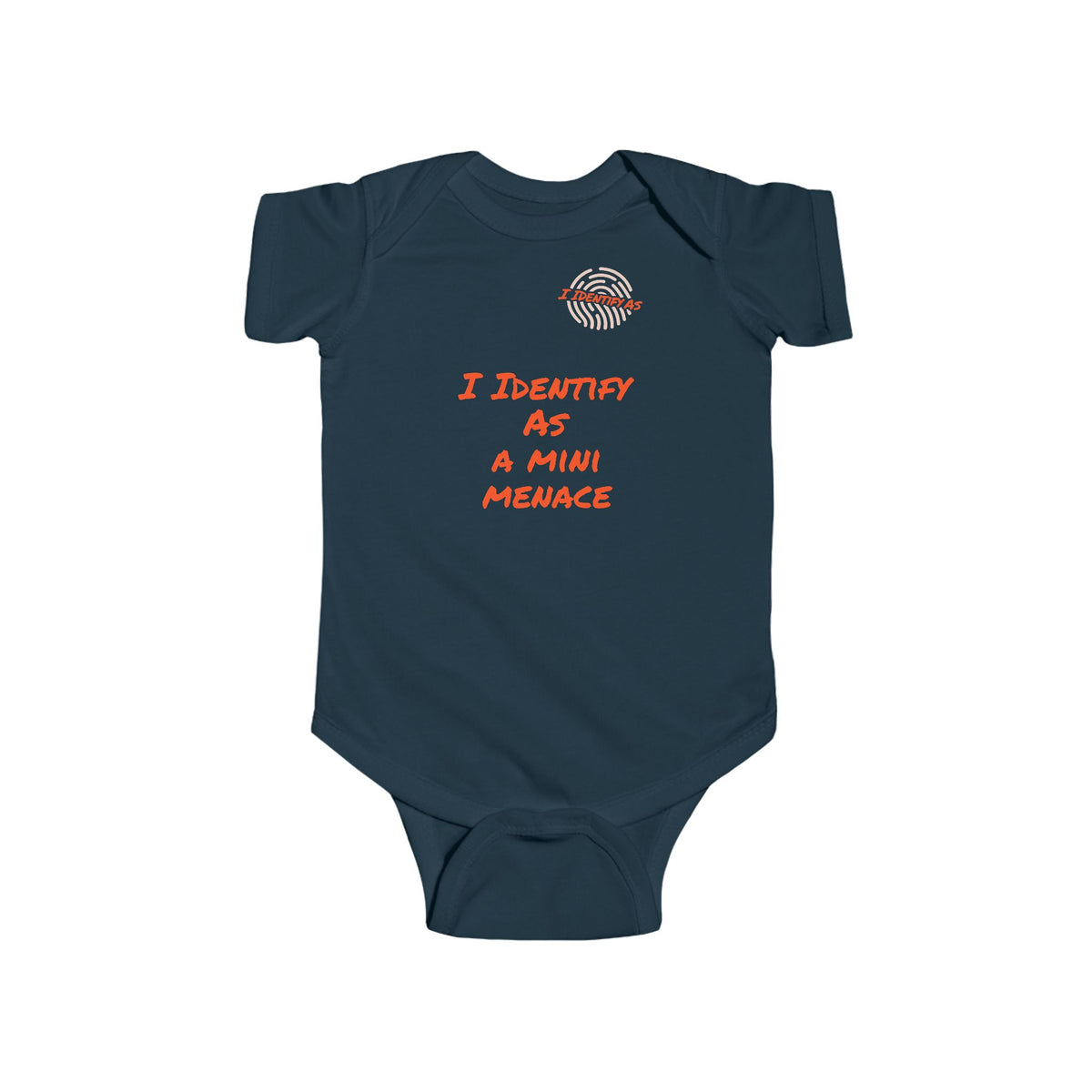 I Identify As A Mini Menace – Funny Baby Grow | Gift Idea