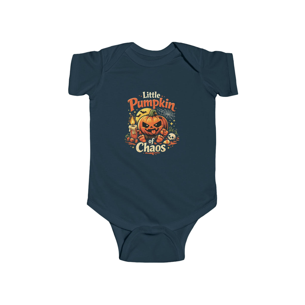 Little Pumpkin of Chaos Baby Grow – Funny Halloween Baby Outfit | Chaos Clothing™ by I Identify As™