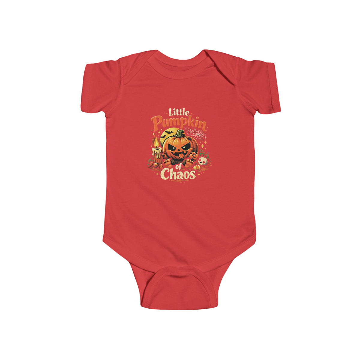 Little Pumpkin of Chaos Baby Grow – Funny Halloween Baby Outfit | Chaos Clothing™ by I Identify As™