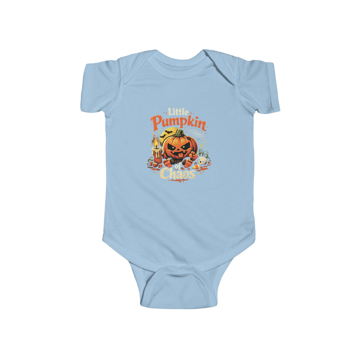 Little Pumpkin of Chaos Baby Grow – Funny Halloween Baby Outfit | Chaos Clothing™ by I Identify As™